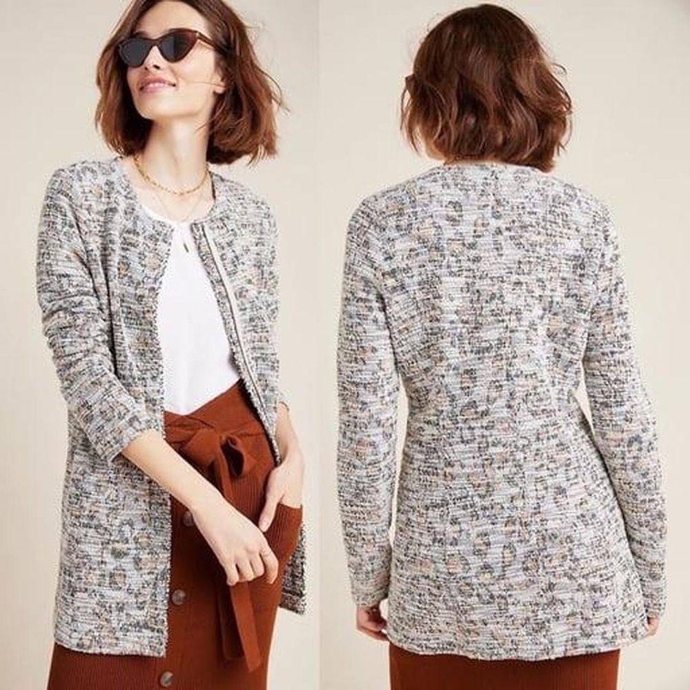Anthropologie Dolan medium Chic Tweed Cardigan